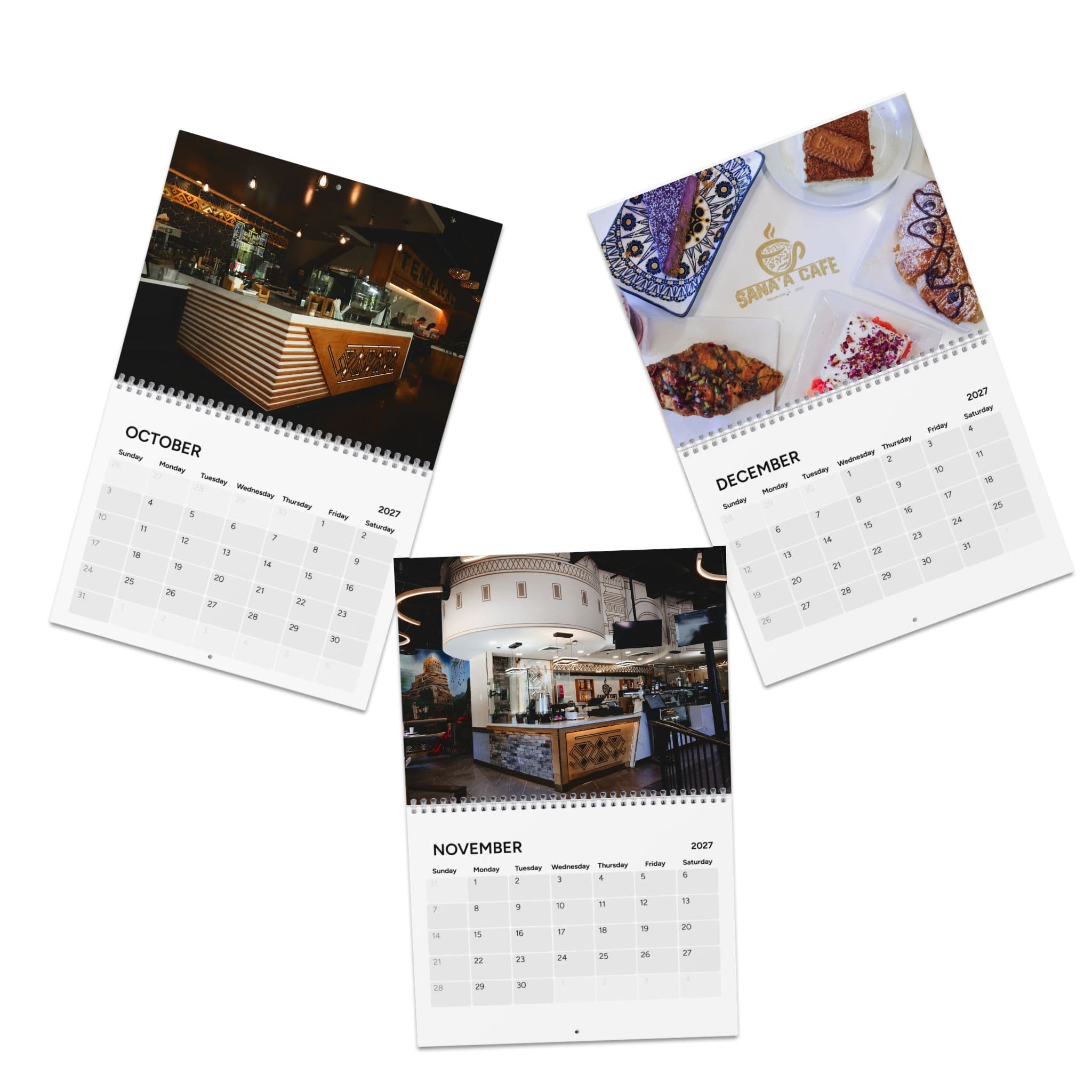 Sanaa Café 2027 Wall Calendar | Monthly Planner