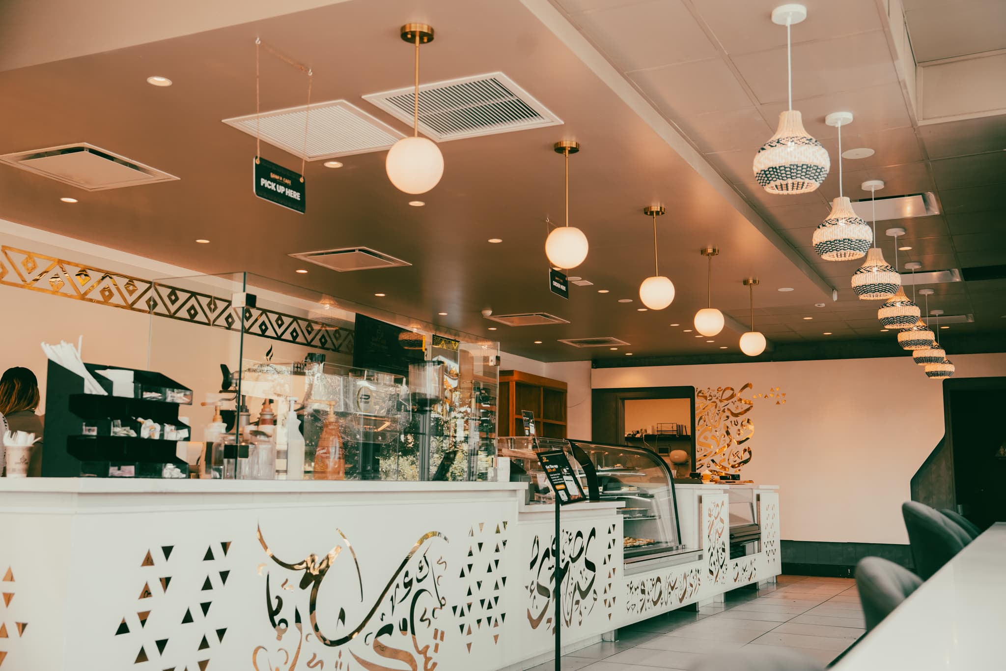 Sanaa Cafe interior for partnership opportunities