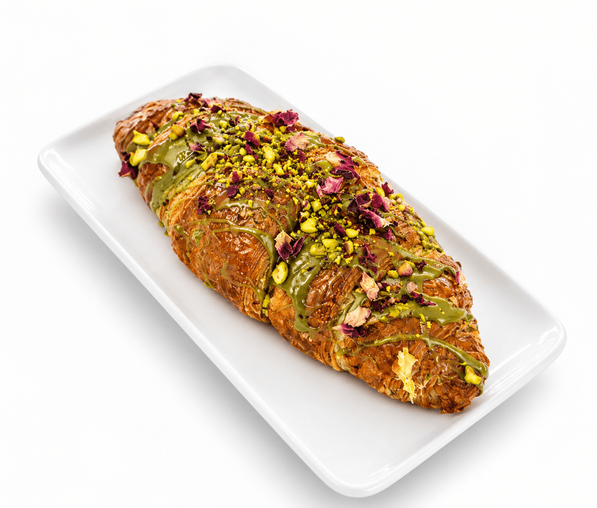 PISTACHIO ROSE CROISSANT